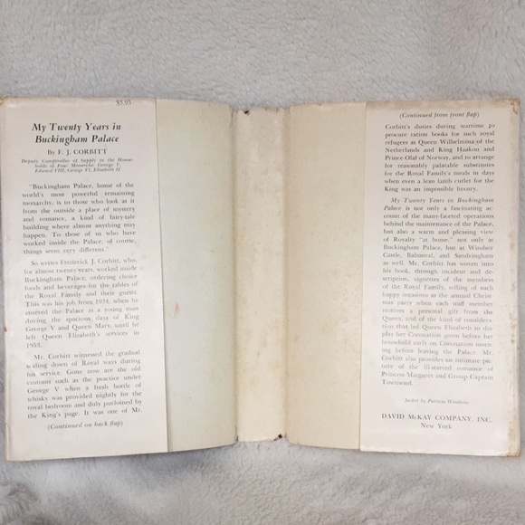 Vintage Book My Twenty Years in Buckingham Palace FJ F.J. Corbitt Hardcover 1956 - Picture 12 of 16
